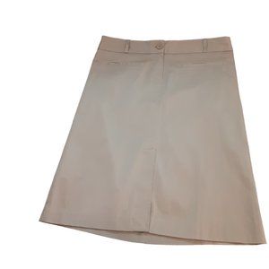 NWOT Zara Basic Tan Chino Khaki Style Trouser Skirt Knee Length